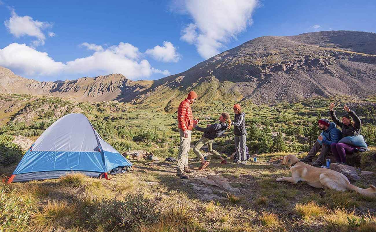 one-person tent used for backpacking
