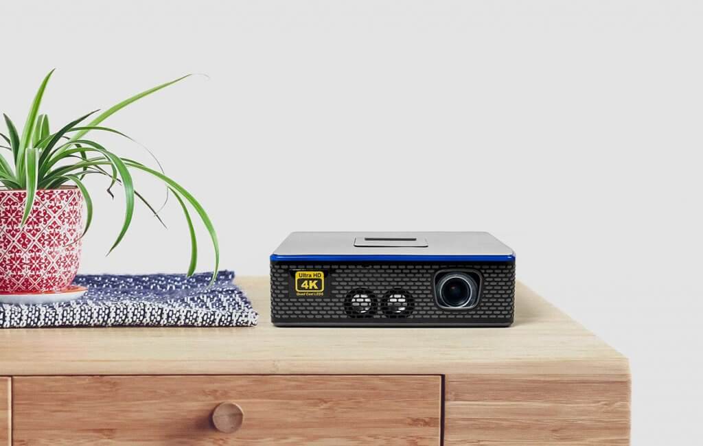 AAXA 4K1 Mini Projector on table