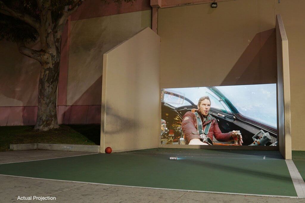 AAXA M6 Mini Projector outdoors