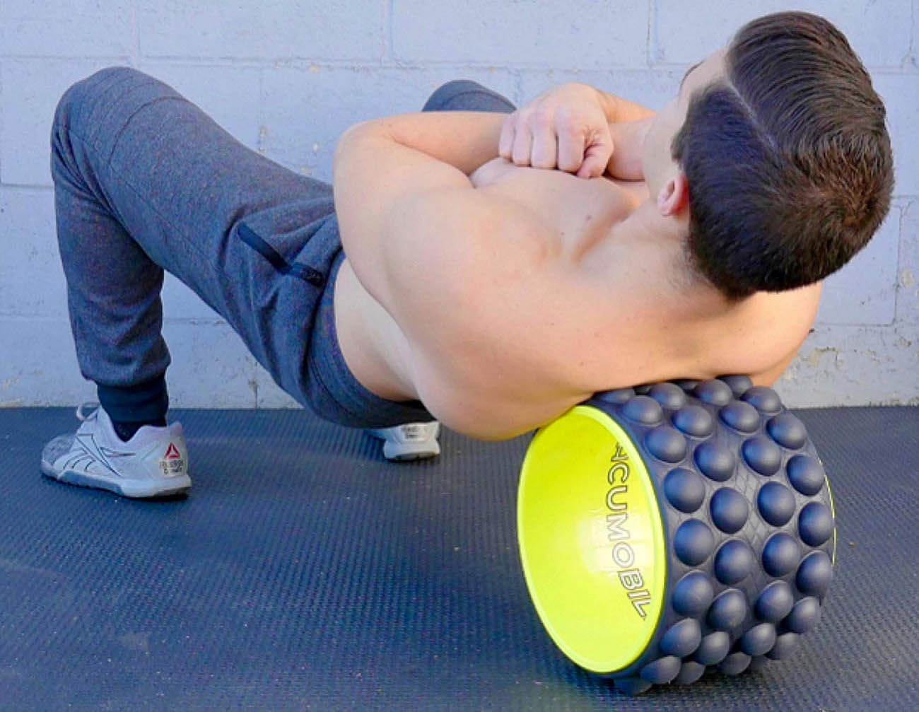 Foam Roller used by fitness coach