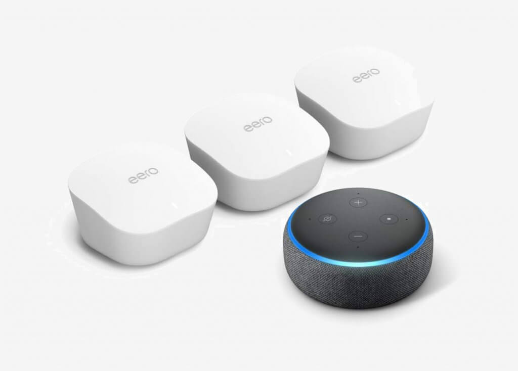 Amazon eero Mesh WiFi System 3-Pack With Echo Dot