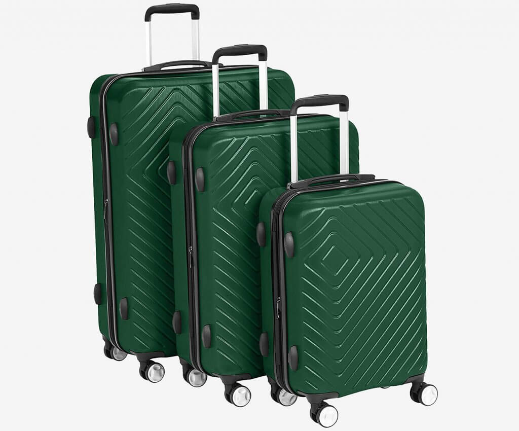 AmazonBasics 3-Piece Expandable Spinner Luggage Set