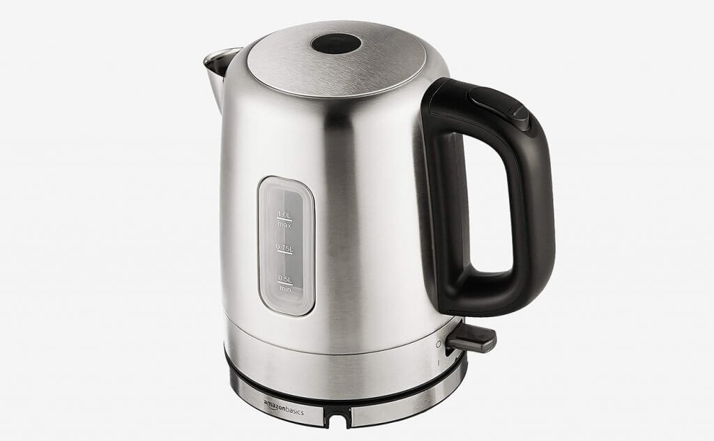 AmazonBasics Stainless Steel Portable Electric Hot Water Kettle