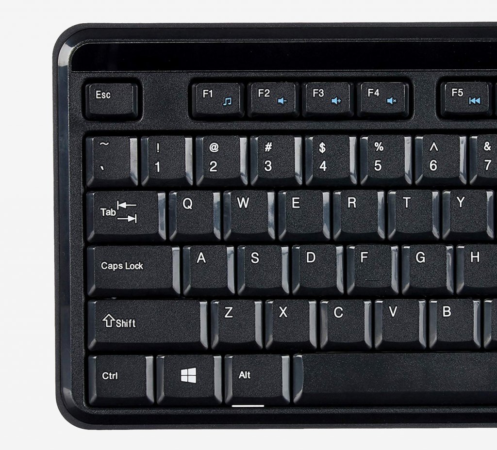 AmazonBasics Wireless Keyboard keys