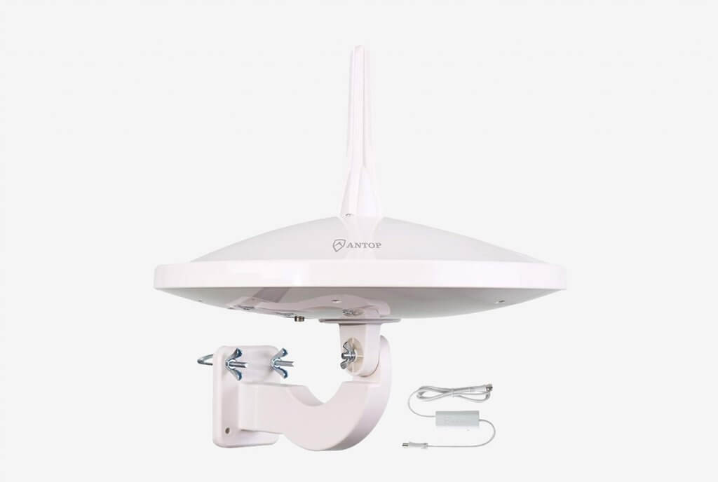 Antop Dual-Omni-Directional Outdoor TV Antenna With High Gain Smartpass Amplifier