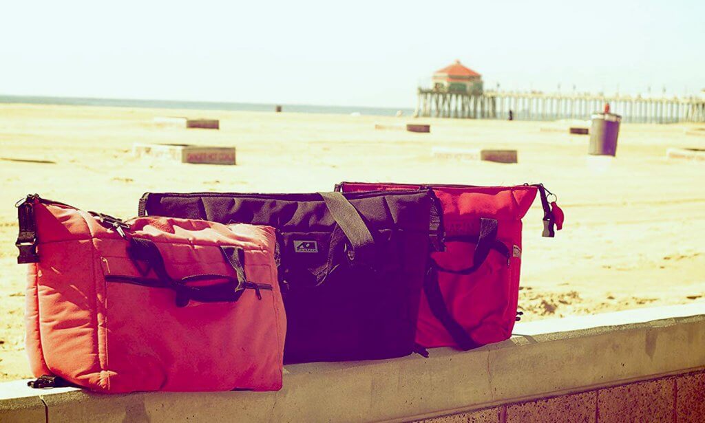 AO Coolers 36-Can Original on the beach