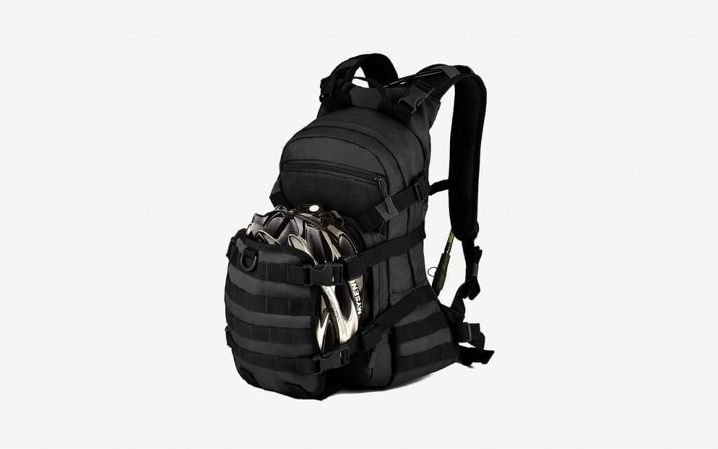 ArcEnCiel 25L Tactical Motorcycle Cycling Backpack with helmet