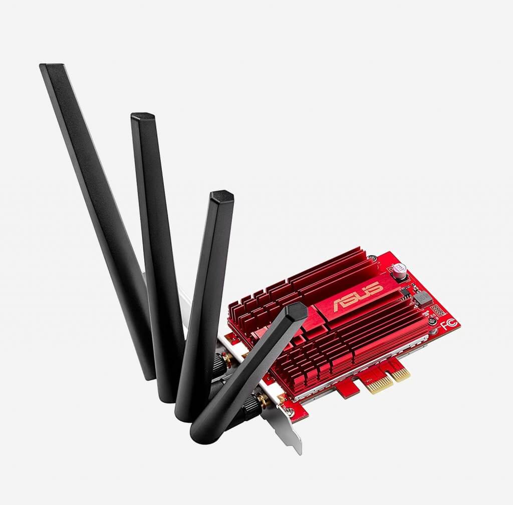 Asus AC3100 PCIe Wireless Adapter antennas