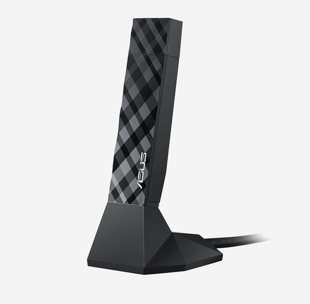 Asus USB-AC56 Dual-Band AC1300 USB 3.0 WiFi Wireless Adapter in stand