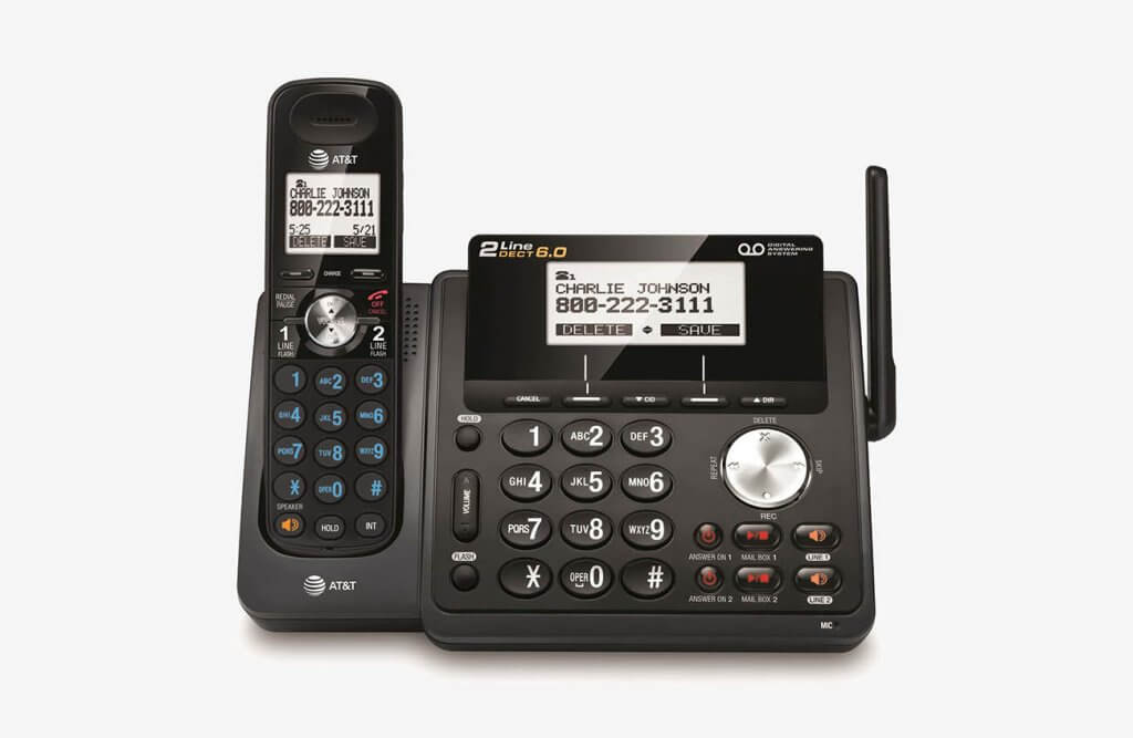 AT&T TL88102 2-line Answering System with 3 Handsets