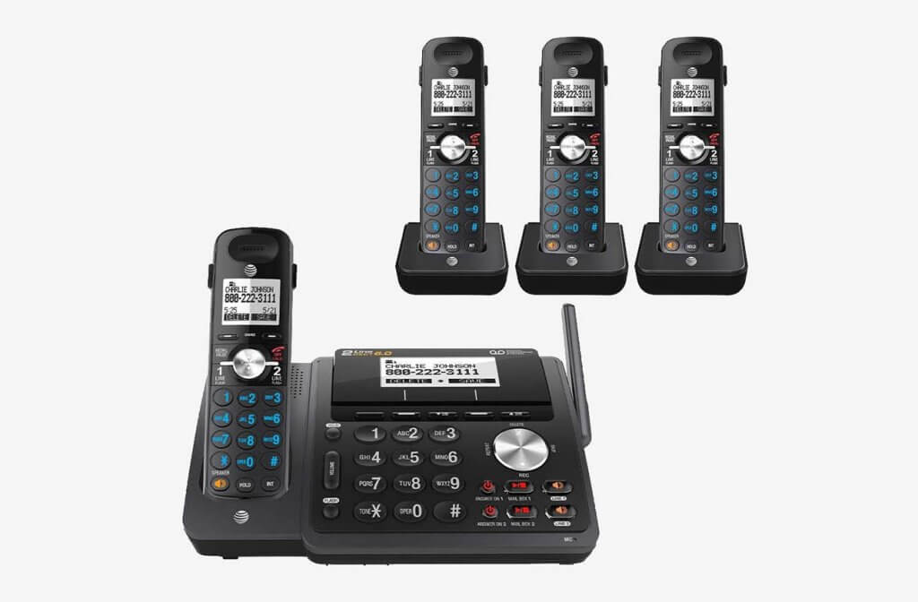 AT&T TL88102 2-line Answering System with 3 Handsets