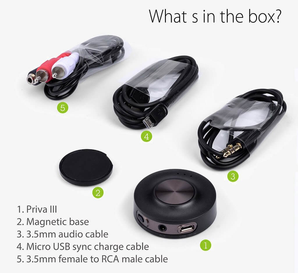 Avantree Priva III accessories