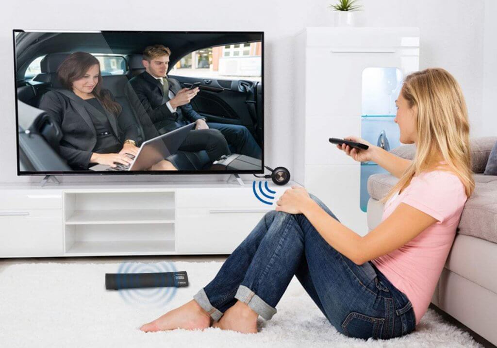 Avantree Priva III on TV and bluetooth box