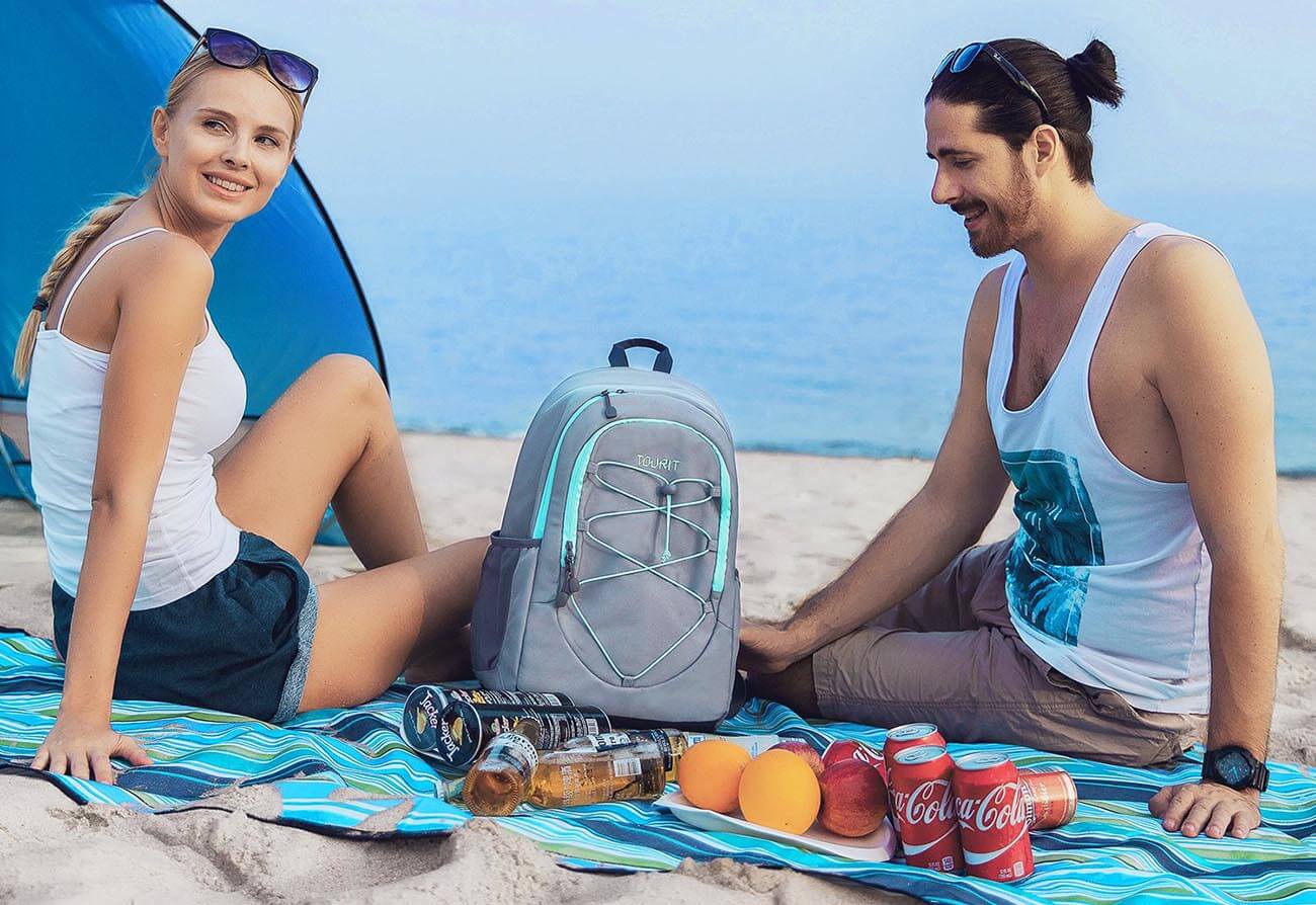 Backpack Cooler on the beach