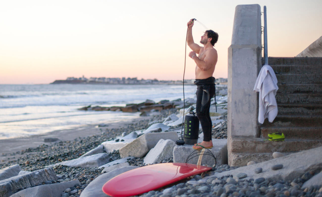 Camping Shower on the beach