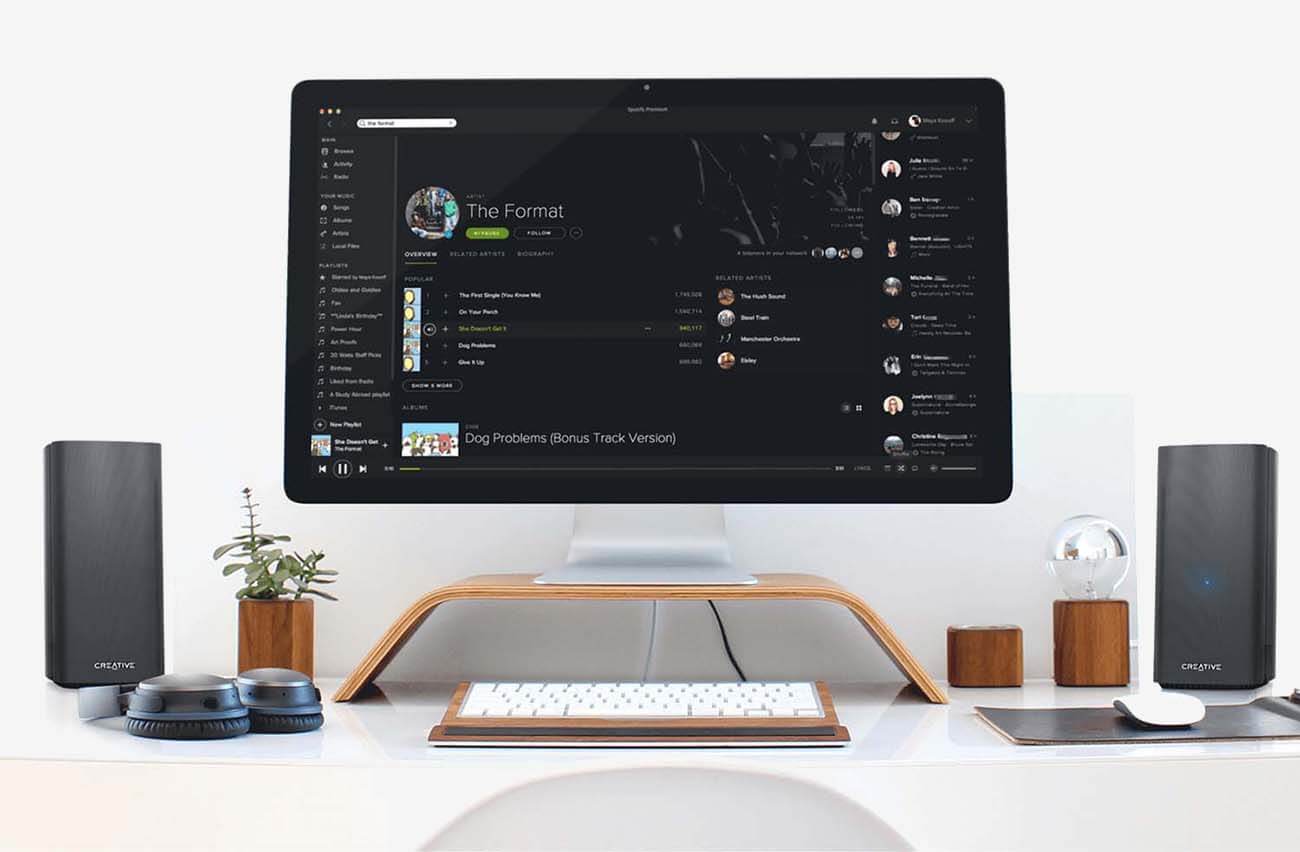 Computer Speakers on a Mac