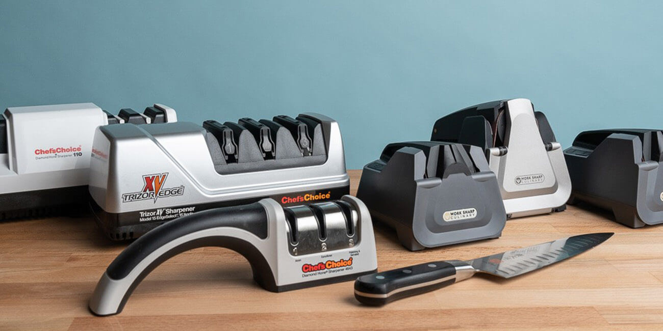Knife Sharpener on a kitchen countertop