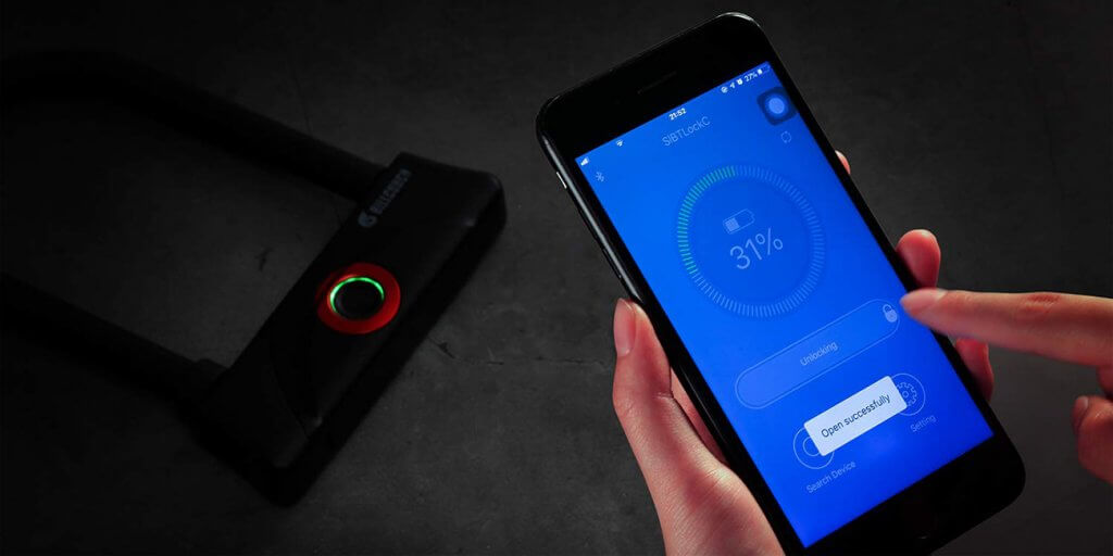 BILLCONCH U-Lock unlocked with smartphone