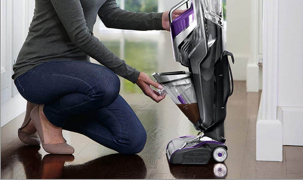 Emptying the Bissell CrossWave Pet Pro