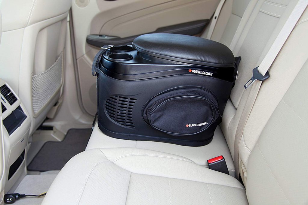 Black & Decker TC212B in carrying case on the back seat