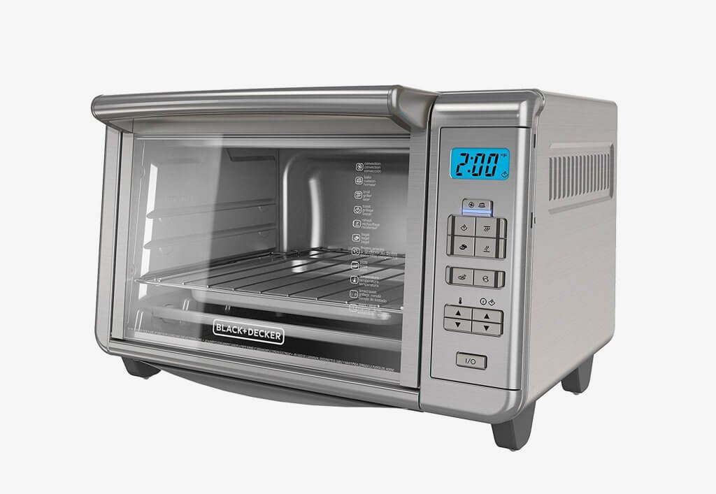 BLACK+DECKER B00QNUBM12 6-Slice Digital Convection Countertop Toaster Oven