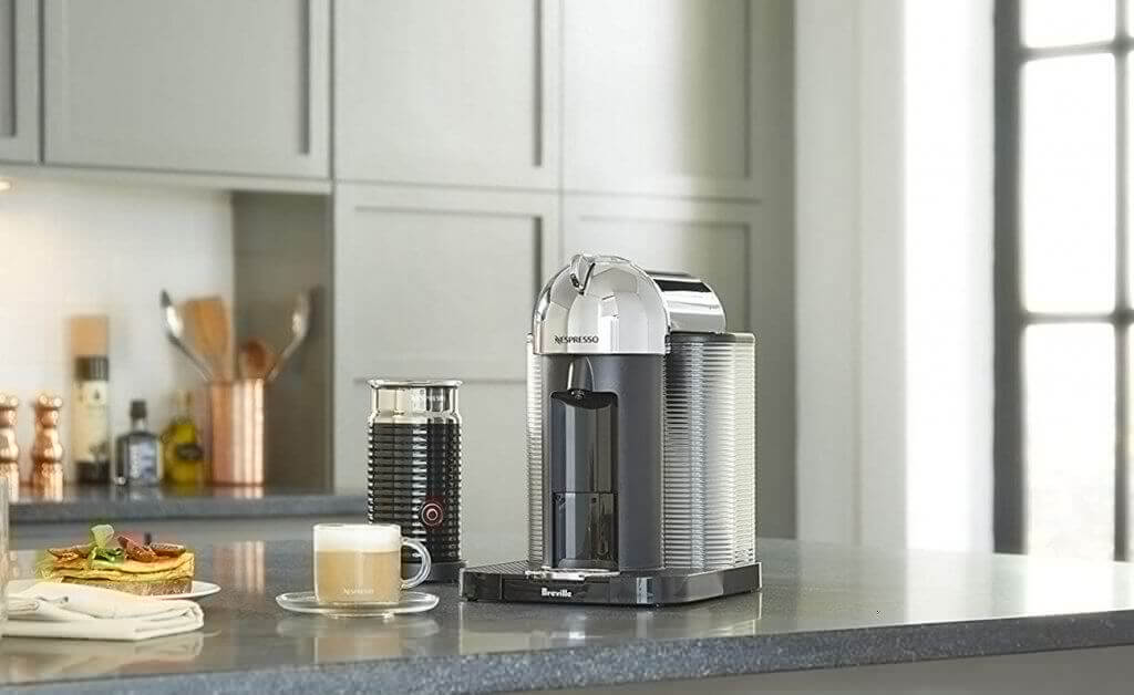Breville Vertuo Coffee and Espresso Machine in the kitchen