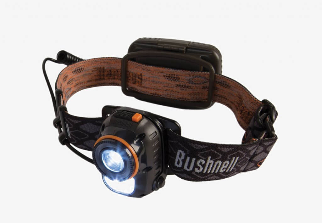 Bushnell H150L Rubicon Headlamp turned on
