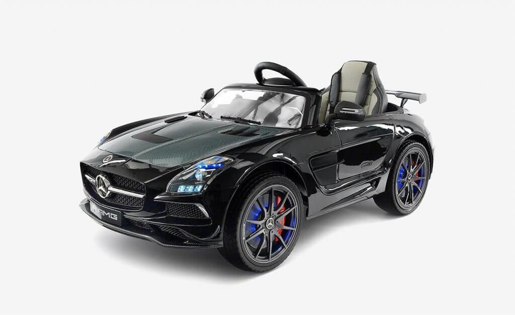 Carbon Black SLS AMG Mercedes Benz Car for Kids
