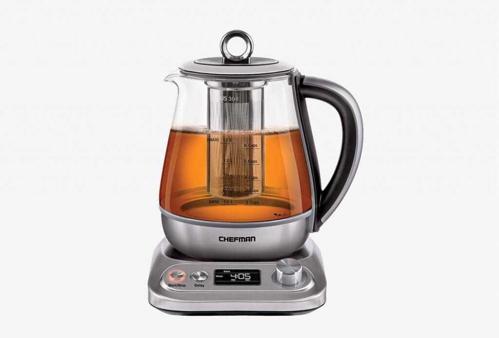 Chefman PerfecTea Programmable Electric Glass Kettle