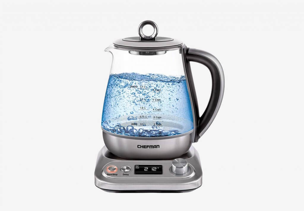 Chefman PerfecTea Programmable Electric Glass Kettle