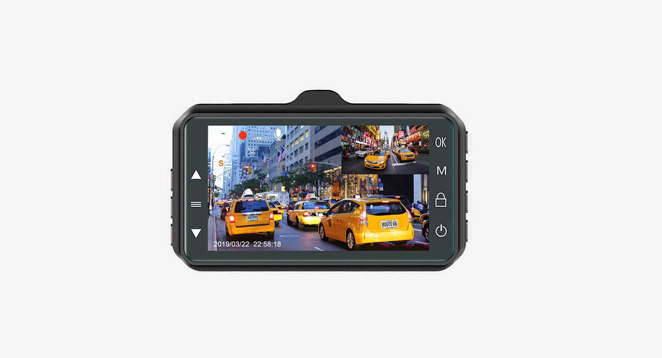 CHORTAU Dual Dash Cam dual lens
