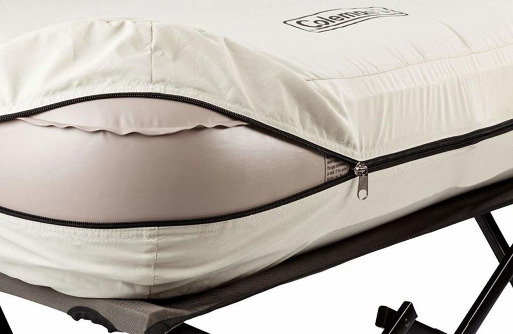 Coleman Camping Cot close up of mattress