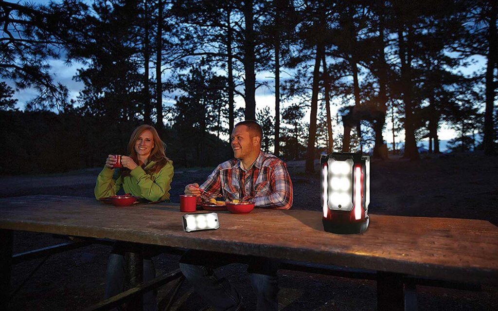 Coleman Multi-Panel LED Lantern on a hiking trip