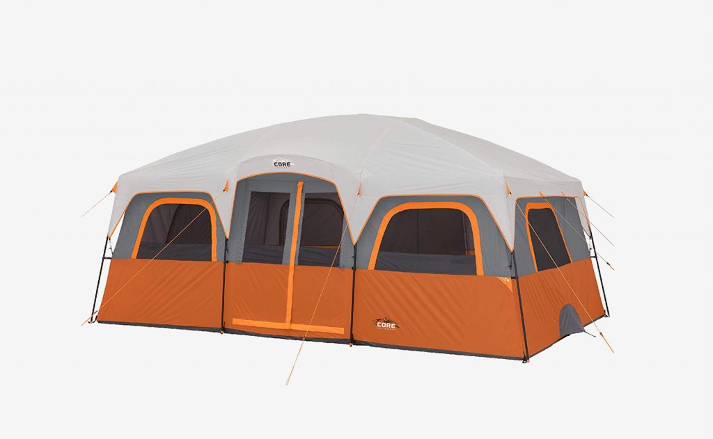 CORE 12 Person Extra Large Straight Wall Cabin Tent