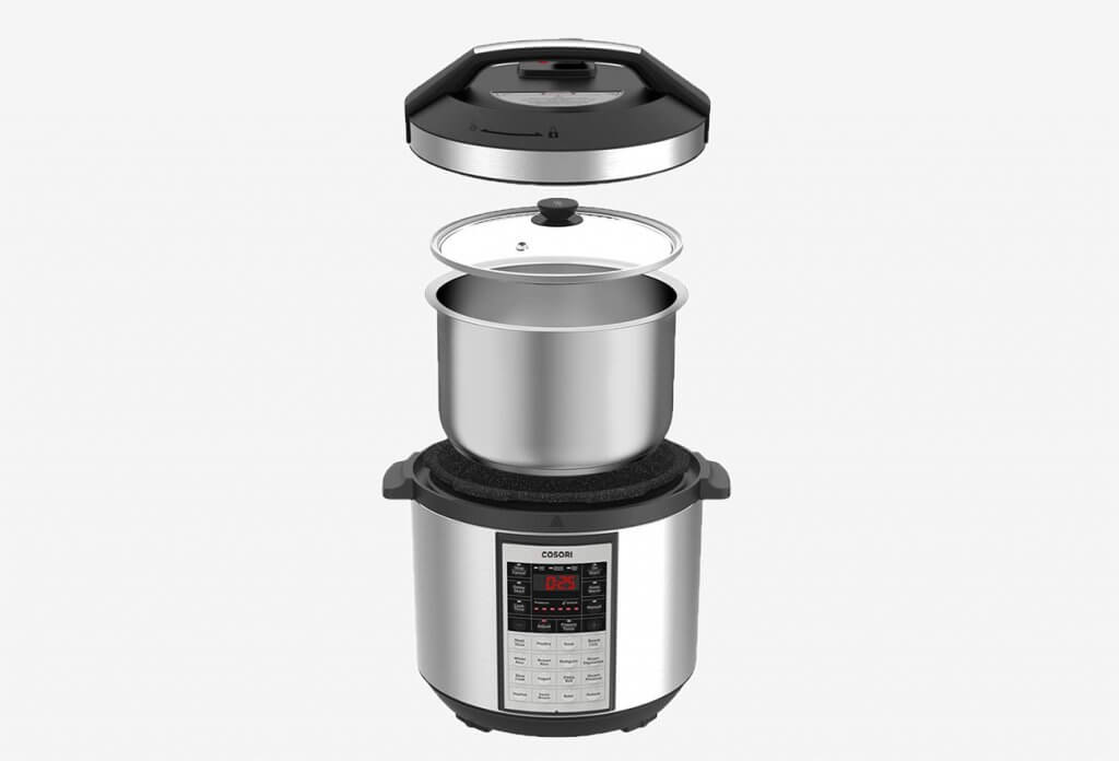 COSORI Instant 8-In-1 Slow Cooker with all components