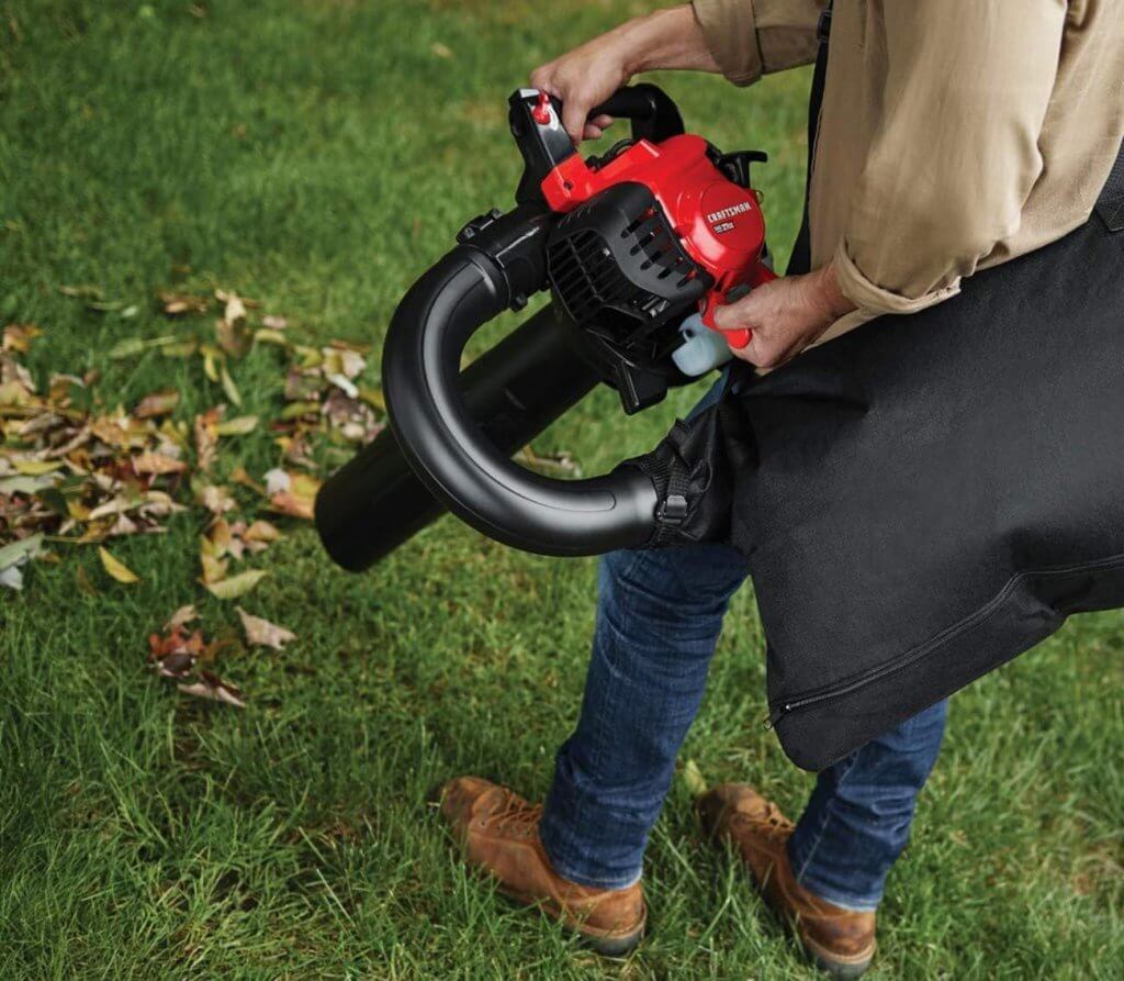 CRAFTSMAN BV245 27cc 2-Cycle Full Crank Engine Gas Powered Vac Leaf Blower