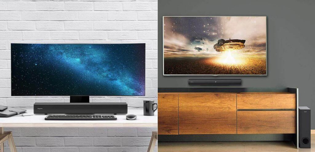 Creative Stage MR 8360 2.1 Channel Under-Monitor Soundbar with Subwoofer