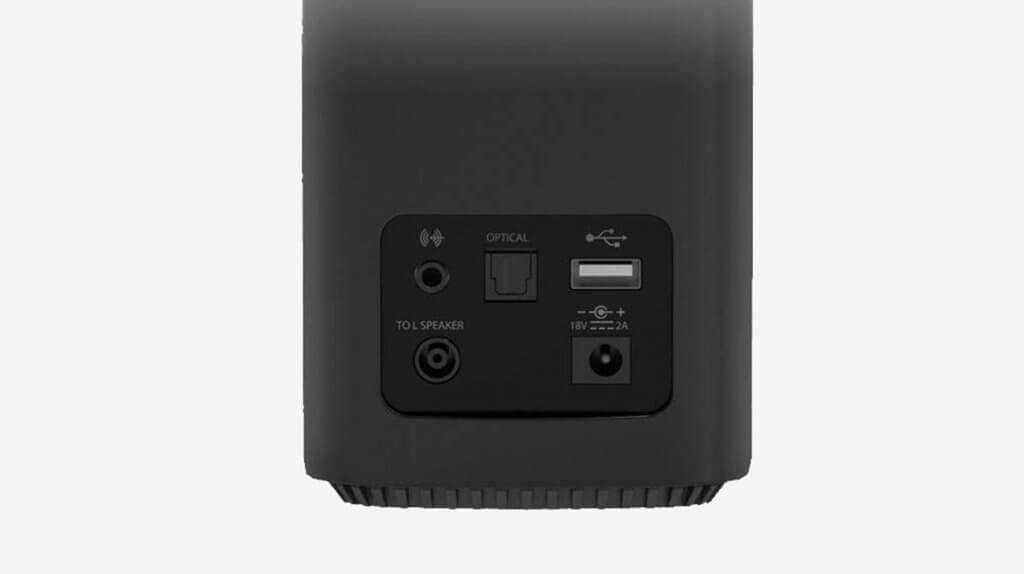 Creative T100 2.0 Compact Hi-Fi Desktop Speakers inputs