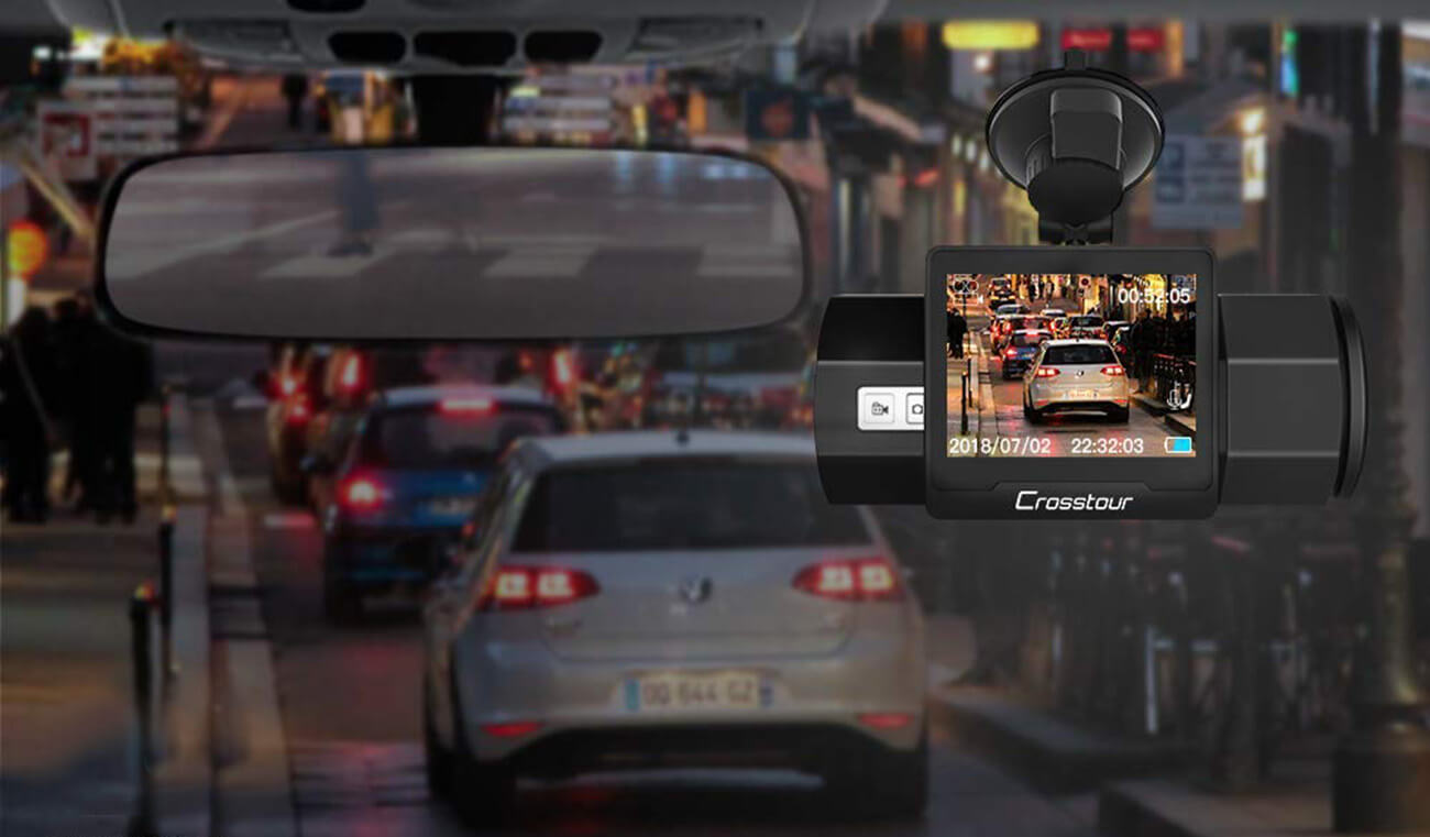 CROSSTOUR CR700 Dash Cam night vision