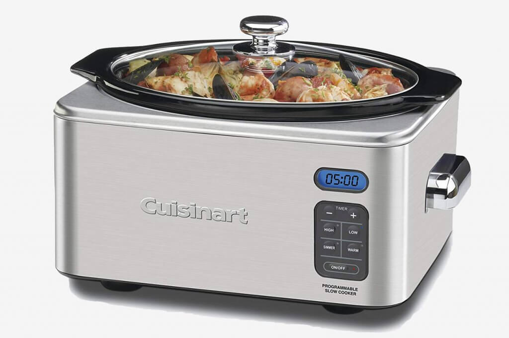 Cuisinart PSC-650 Slow Cooker with prepared meal inside