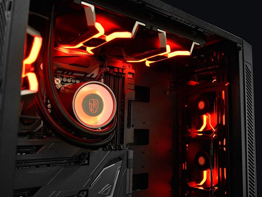 Deepcool MF120 red in case