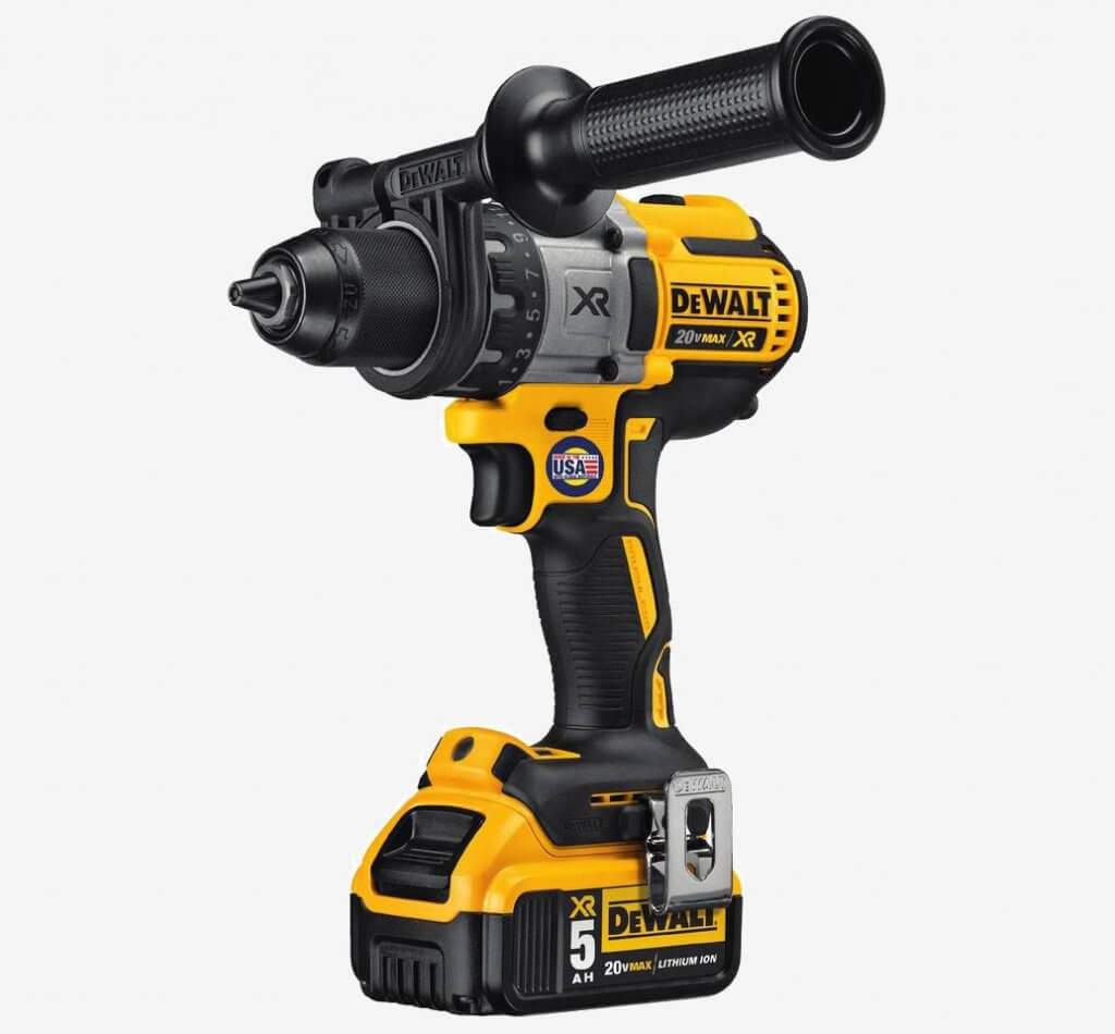 DEWALT 20V MAX XR Brushless Drill & Driver (DCD991B) and grip