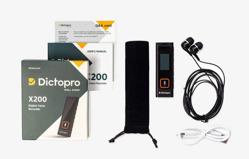 Dictopro X200 Digital Voice Recorder