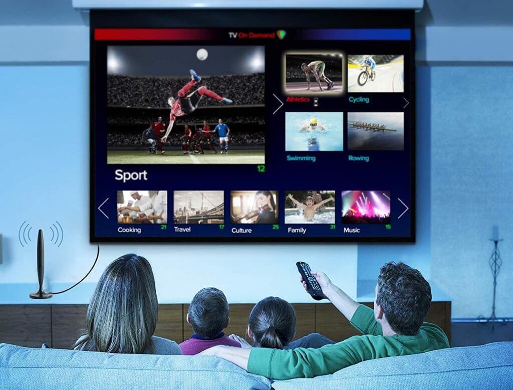 Digital TV Indoor Antenna With Amplifier