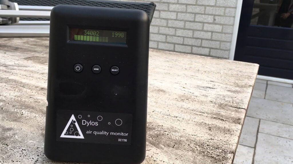 Dylos DC1100HM Pro Air Quality Monitor outdoors