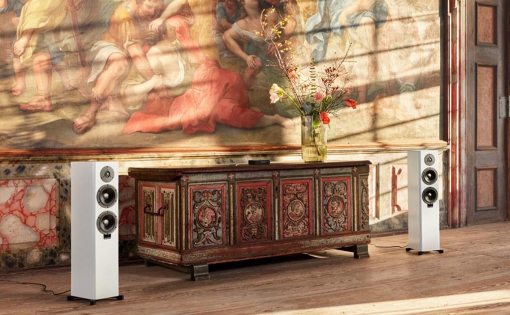 set of Dynaudio Xeo 30 tower speakers