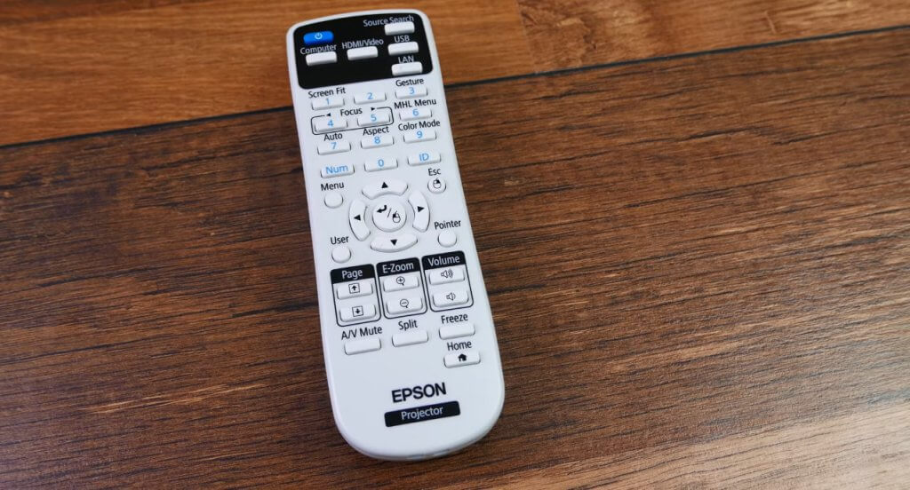 Epson PowerLite 1795F 3LCD remote