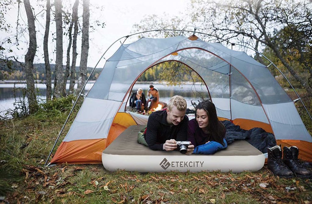 Etekcity Camping Air Mattress on a camping trip