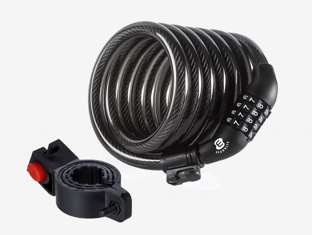 ETRONIC M6 Self-Coiling Cable Bike Lock