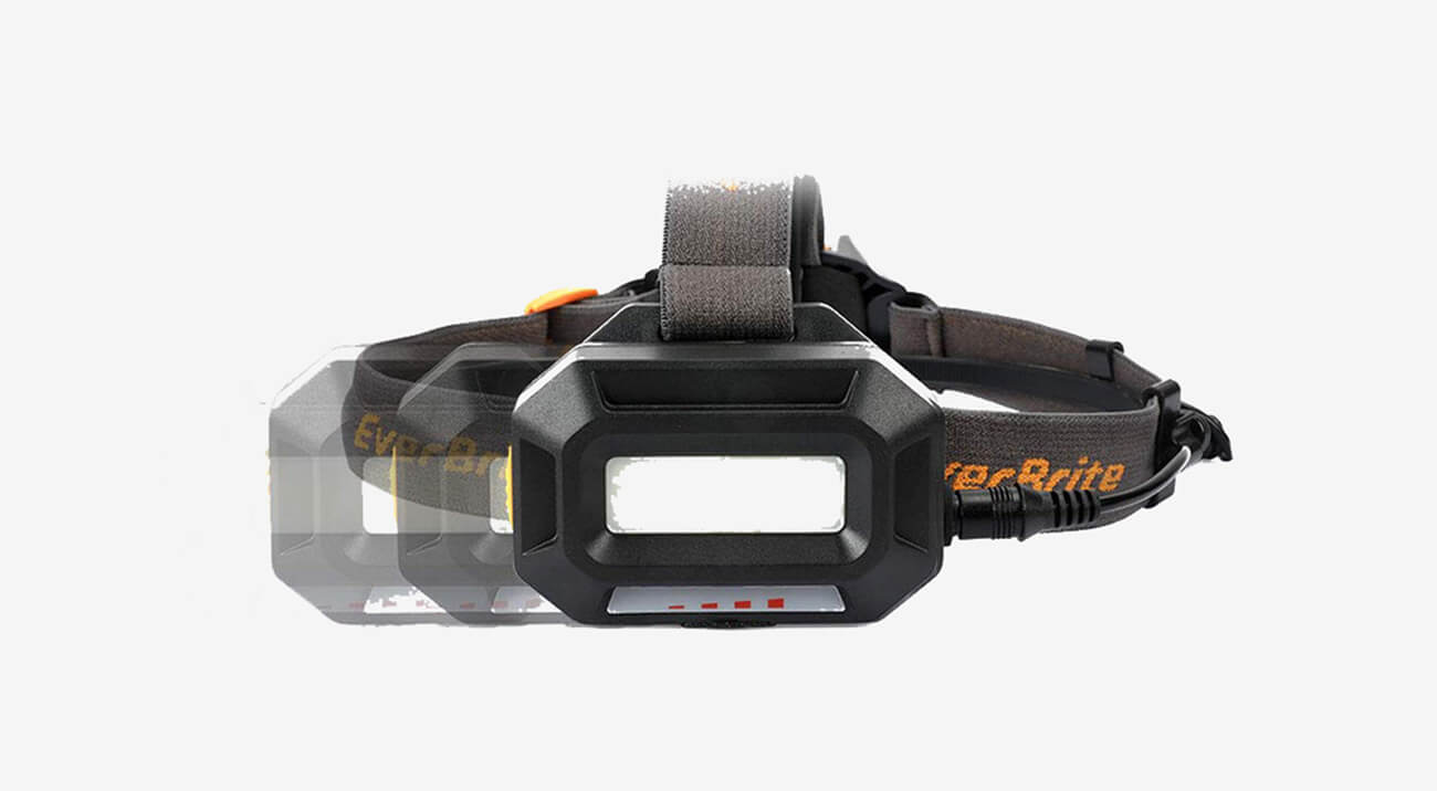 EverBrite CREE Rechargeable Headlamp with IPX4 water resistance